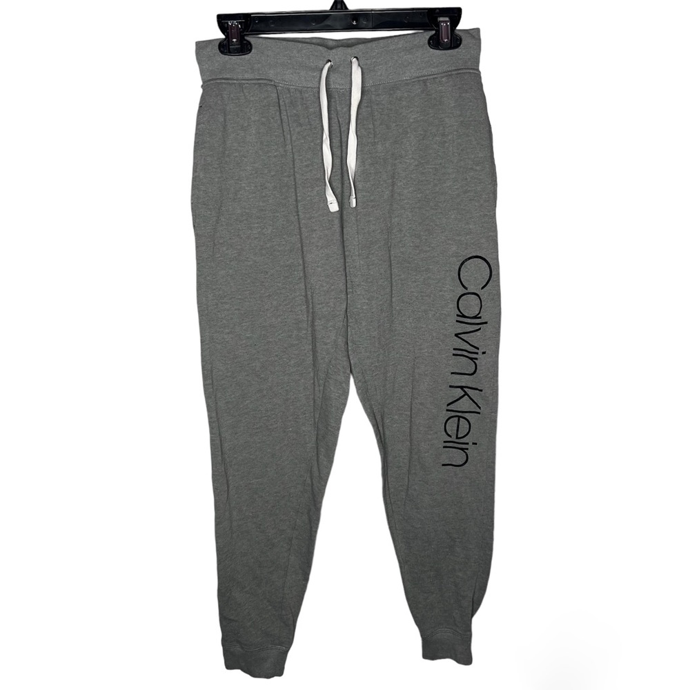 Calvin Klein Women's 2 French Terry Joggers Grey Size Small